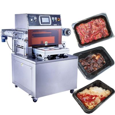 quality cooked food skin vacuum packing machine ready meal vacuum tray sealer ready meal vacuum sealing machine factory