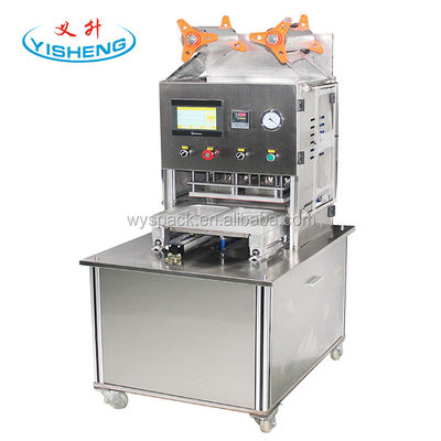quality Custom Type Plastic Beverage Cup New Atmosphere Modified Nitrogen Gas Tray Sealer Packaging Machine factory